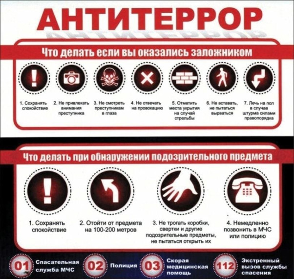 Памятка для учащихся и родителей по антитеррористической безопасности.